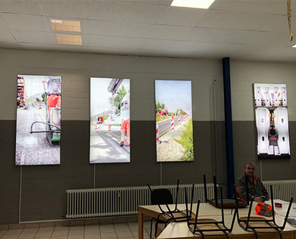 室內(nèi)裝飾5分超薄無邊框卡布燈箱